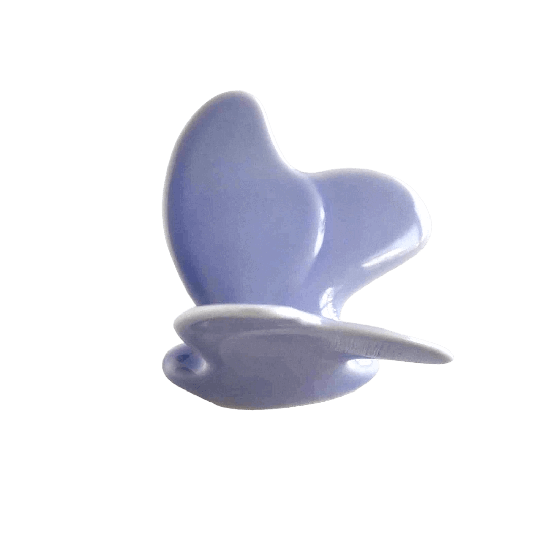 波佐見焼の蝶々箸置(紅掛空色)