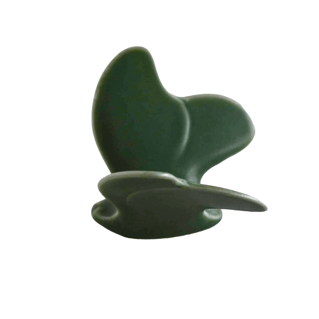 波佐見焼の蝶々箸置(海松色)