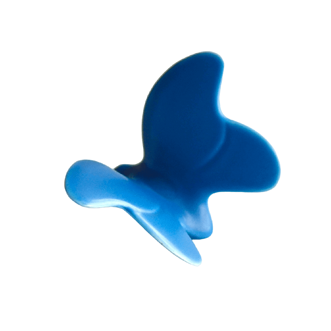 波佐見焼の蝶々箸置(瑠璃色)