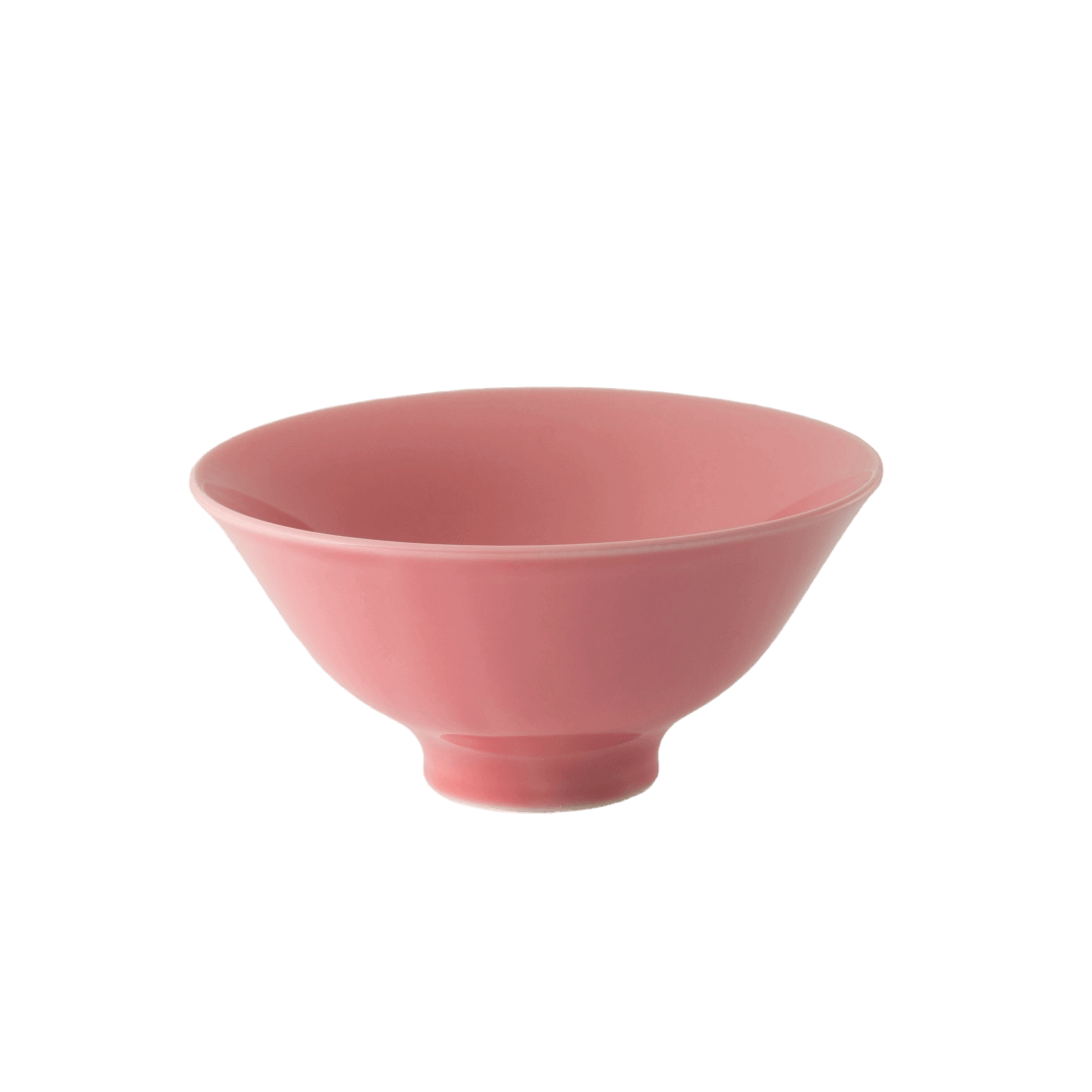 波佐見焼の茶碗(一重梅色)