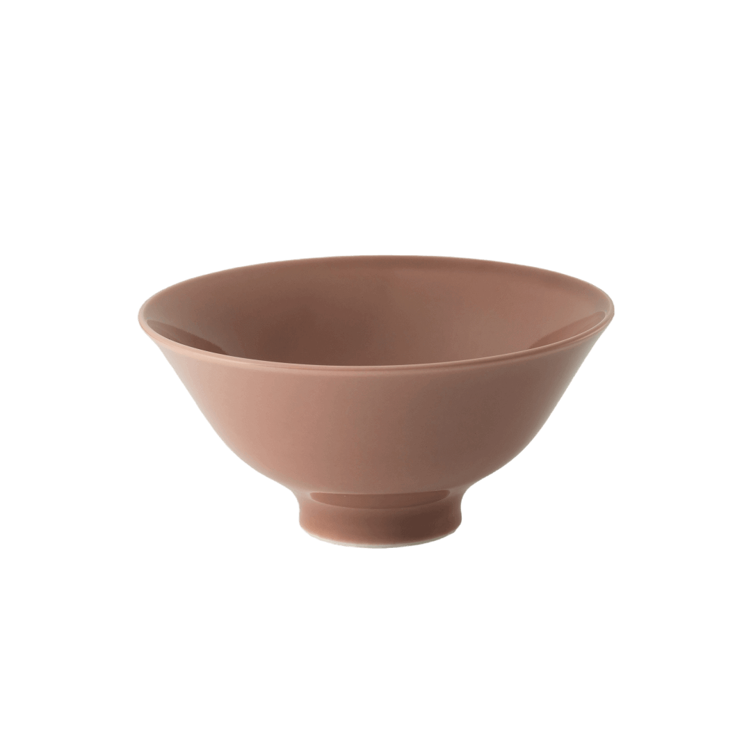 波佐見焼の茶碗(水柿色)