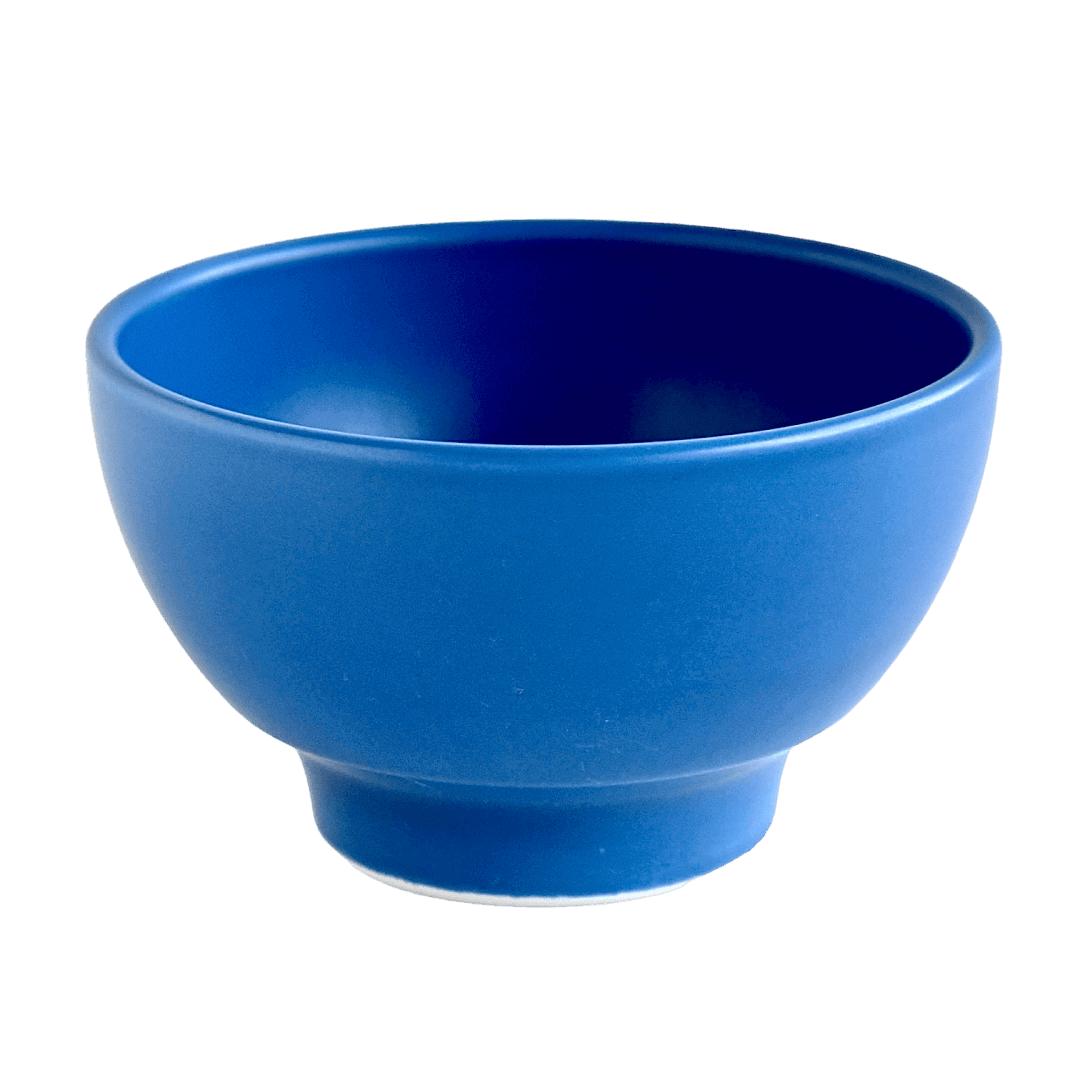 波佐見焼の丼ぶり鉢(瑠璃色)
