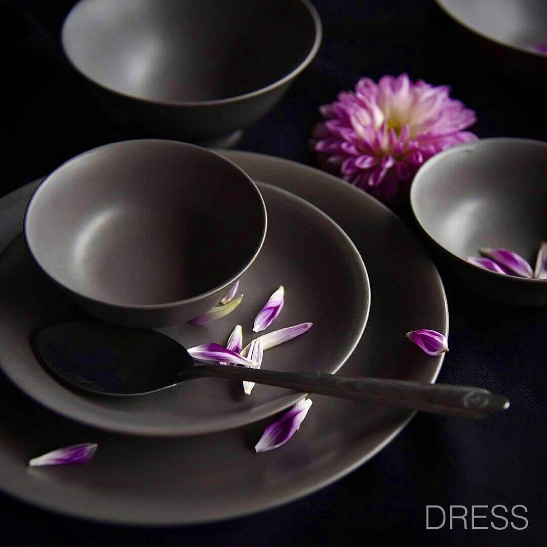 波佐見焼の6型セット(柴色)