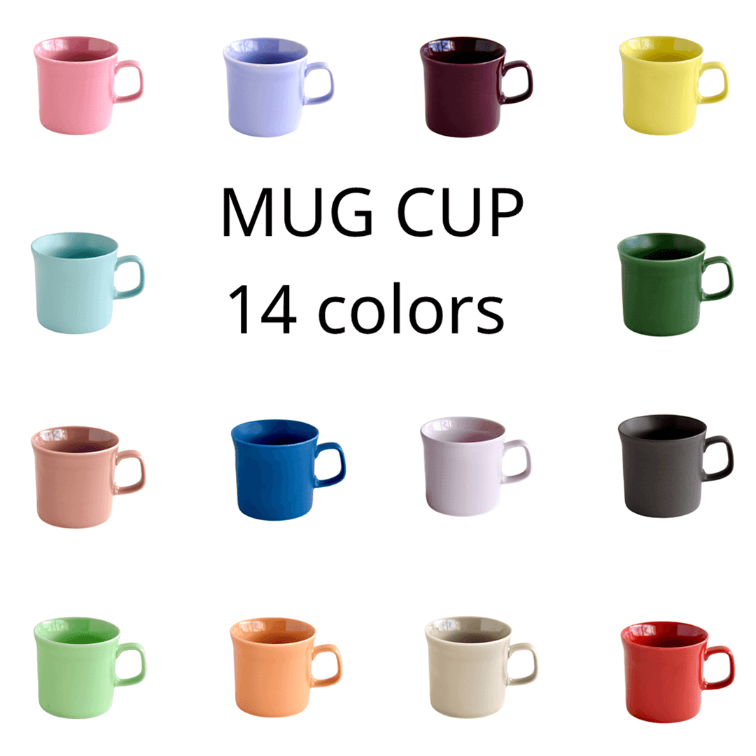 波佐見焼のマグカップ14色セット