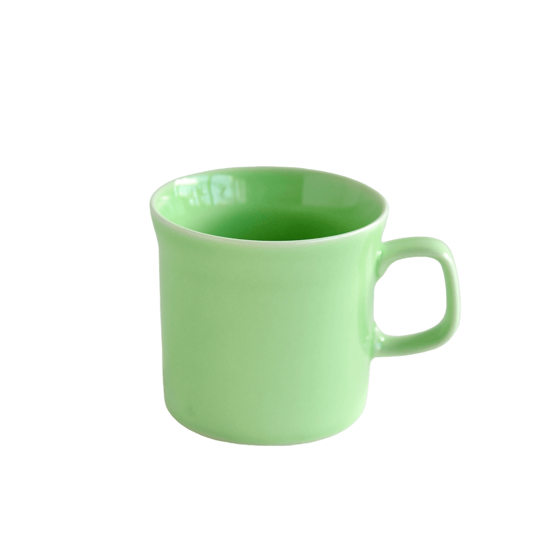 波佐見焼のマグカップ(裏柳色)