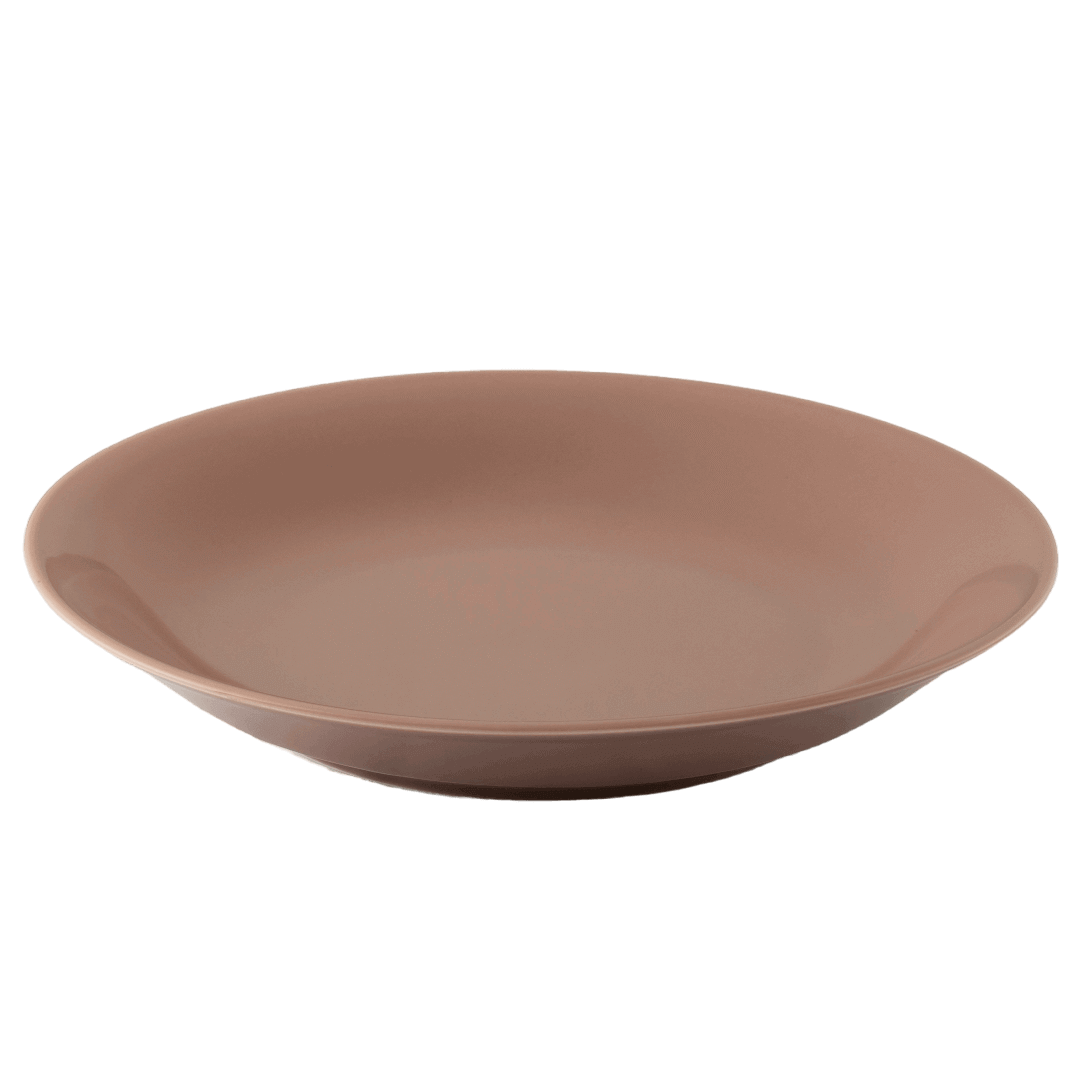 波佐見焼の大皿(水柿色)