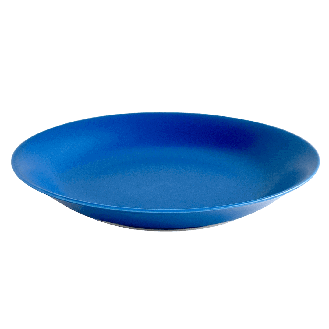 波佐見焼の大皿(瑠璃色)