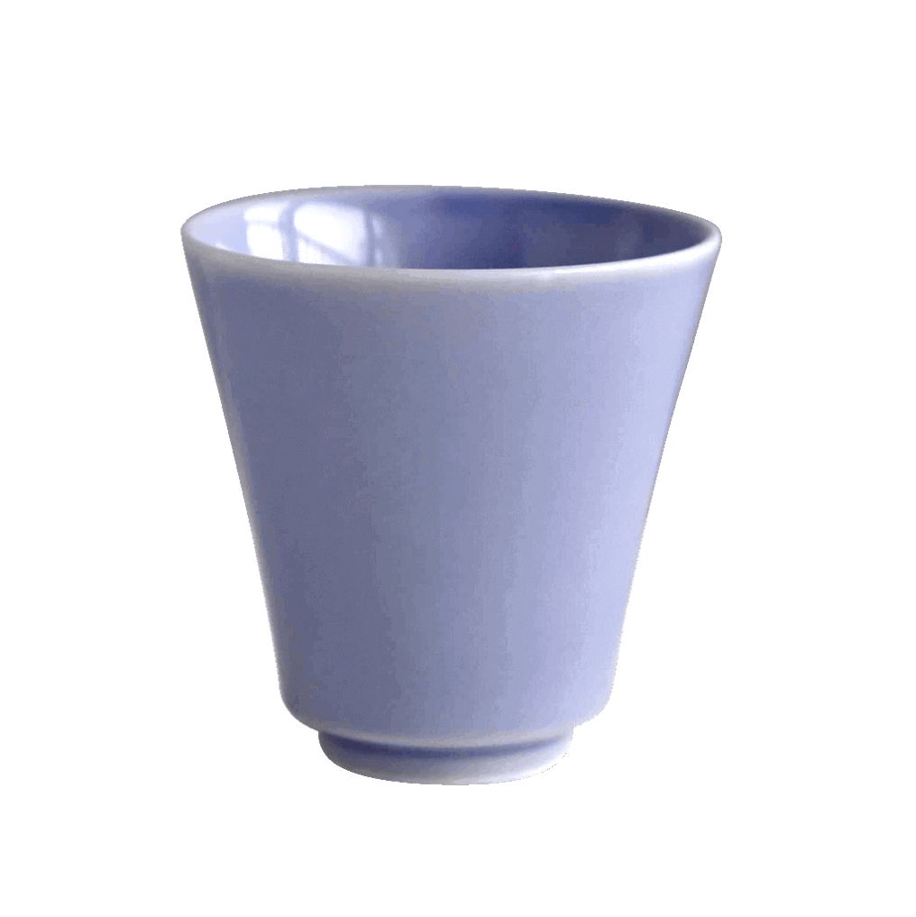 波佐見焼の湯飲(紅掛空色)