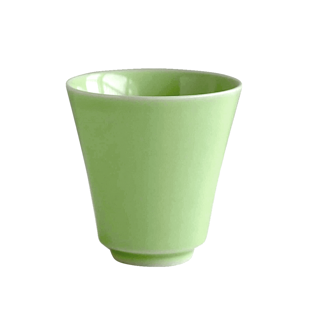 波佐見焼の湯飲(裏柳色)