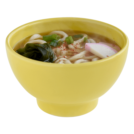 波佐見焼の丼ぶり鉢(黄蘗色)