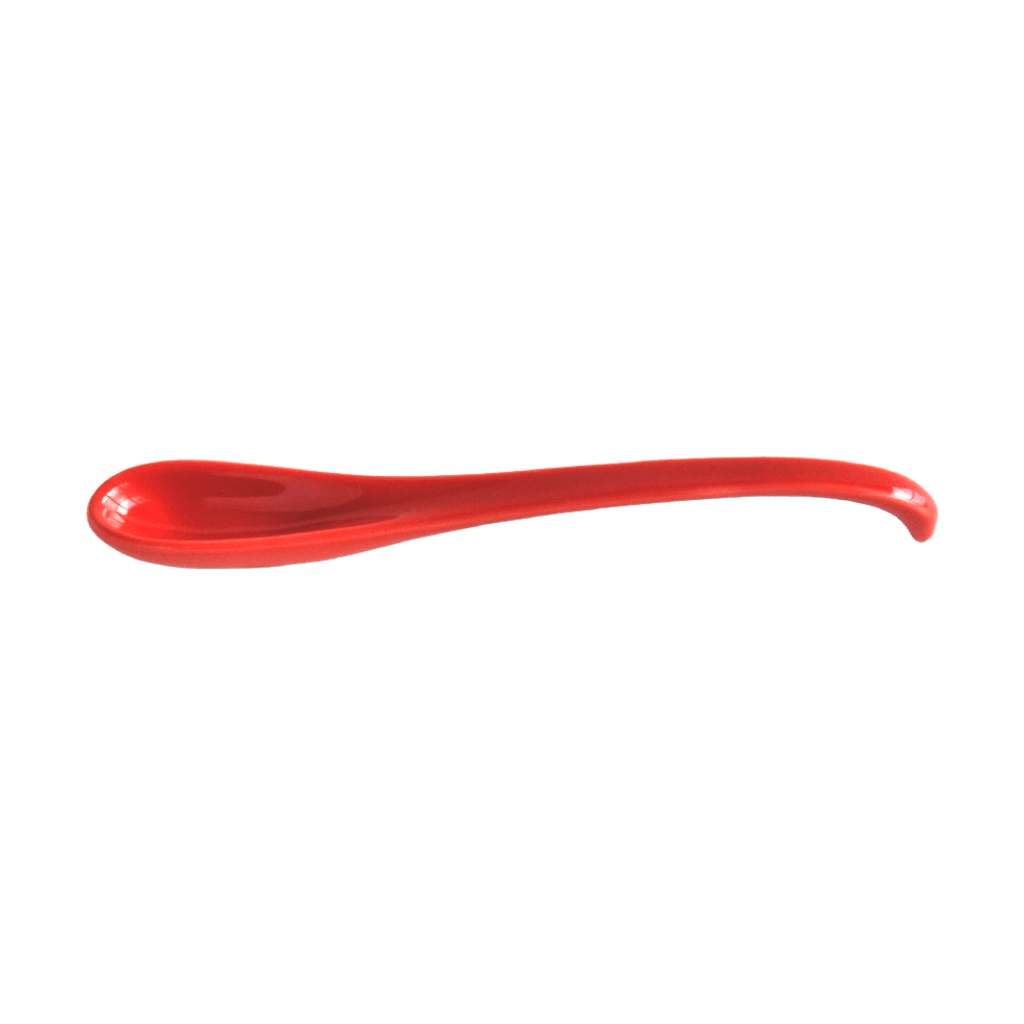 波佐見焼のスプーンMサイズ(赤紅色)