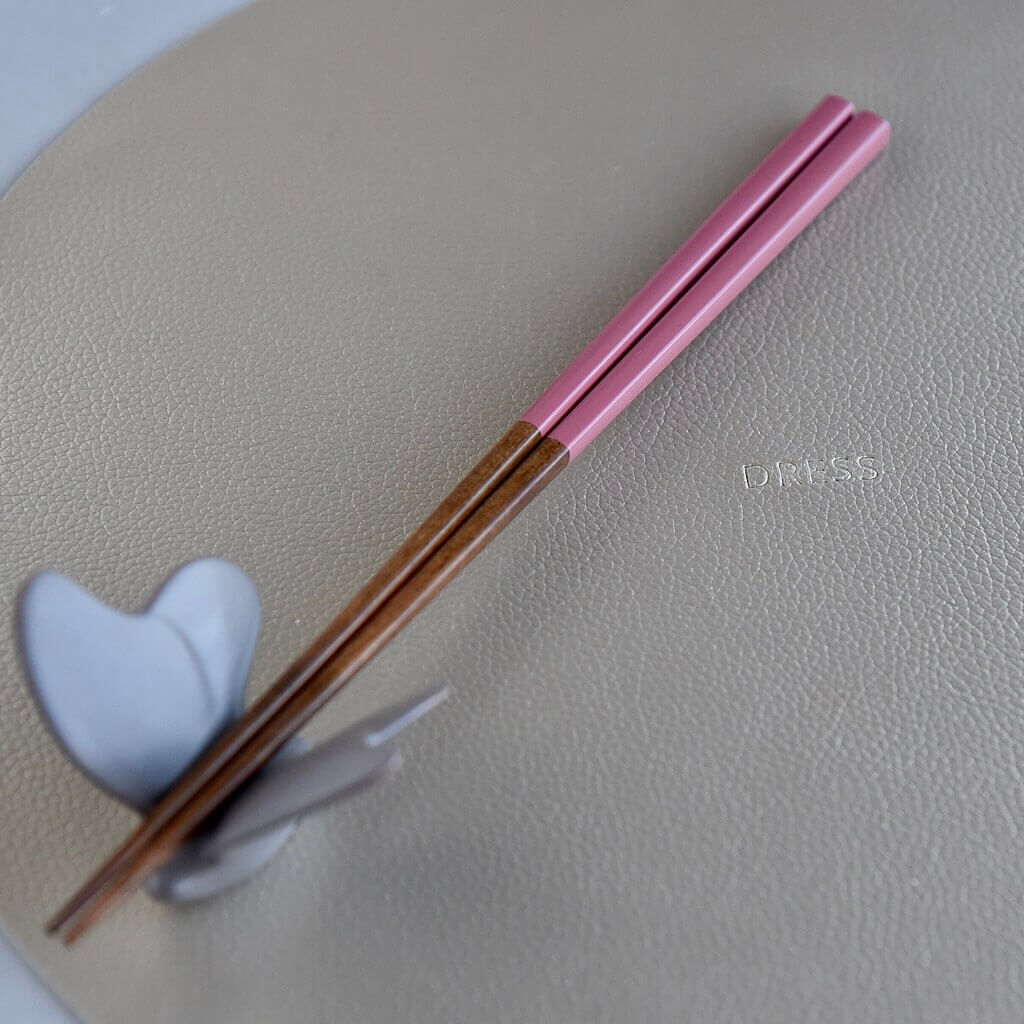 輪島塗の箸(撫子色)