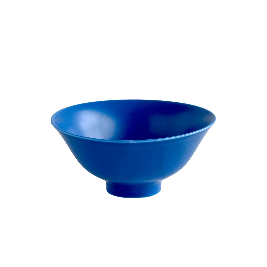 波佐見焼の茶碗(瑠璃色)