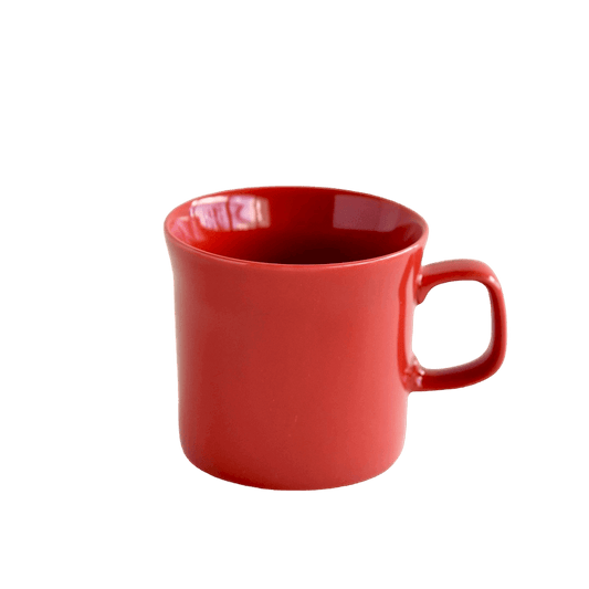 波佐見焼のマグカップ(赤紅色)