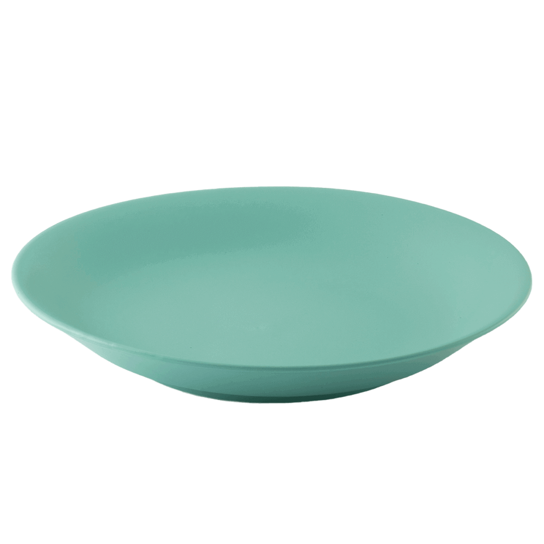 波佐見焼の大皿（白藍色）