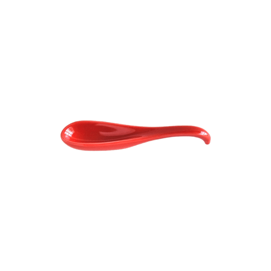 波佐見焼のスプーンＳサイズ(赤紅色)